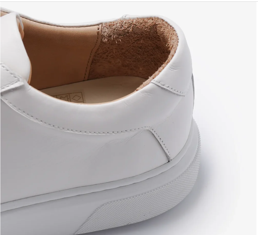 Sneakers en Cuir Lisse – Blanc