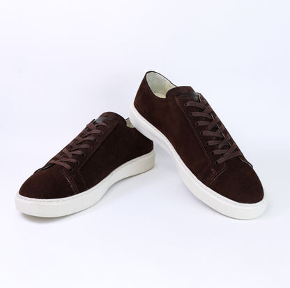 Sneakers en Daim Premium – Marron