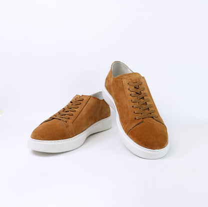 Sneakers en Daim Premium – Camel