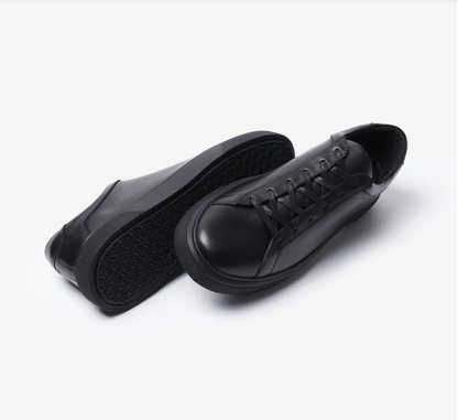 Sneakers en Cuir Lisse – Noir