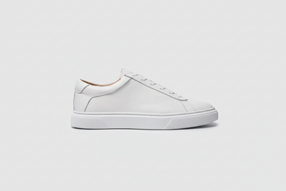 Sneakers en Cuir Lisse – Blanc